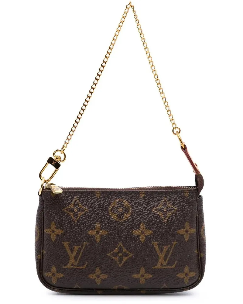 Louis Vuitton Crossbody Bags 2018 Monogram Mini Pochette Accessoires braun Braun