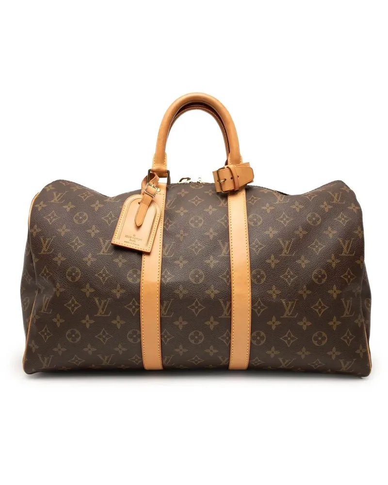 Louis Vuitton Weekender Monogram Keepall 45 braun Braun