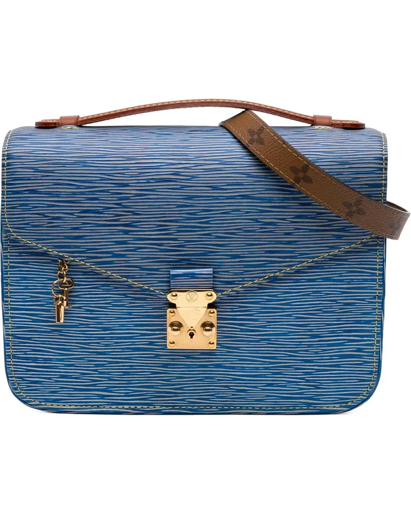 Louis Vuitton Hobo Bags Epi Denim Pochette Metis blau Blau