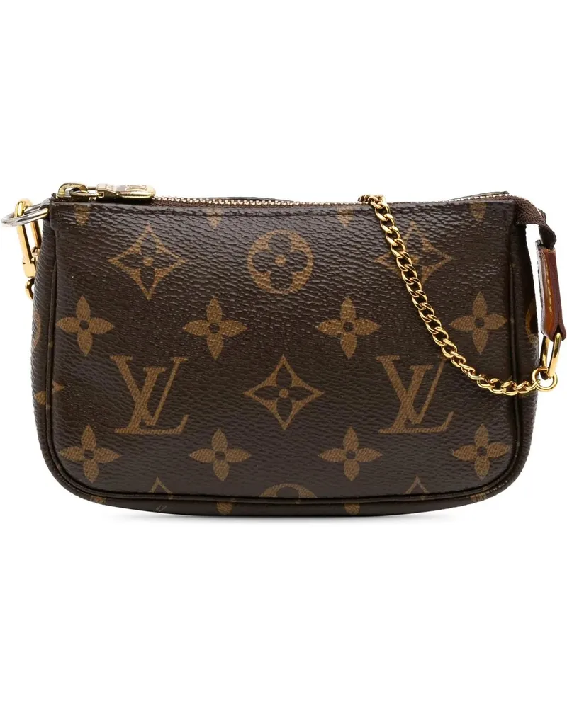 Louis Vuitton Crossbody Bags 2019 Monogram Mini Pochette Accessoires braun Braun