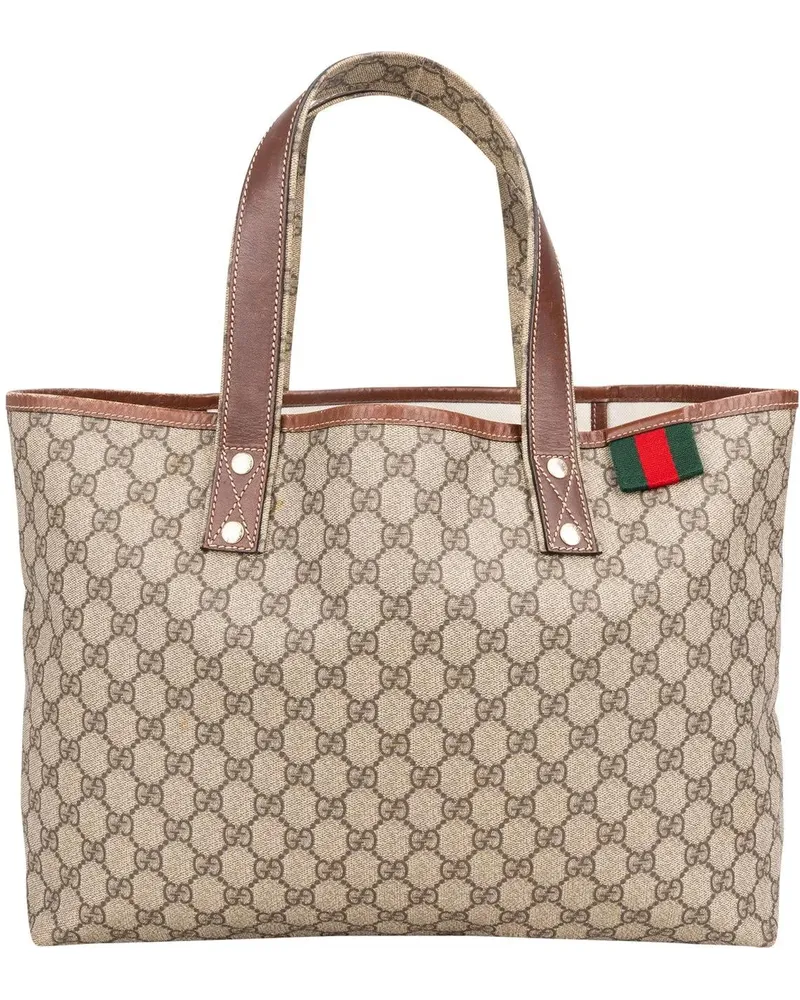 Gucci Crossbody Bags  Canvas GG Monogram Sherry Line Handbag braun Braun