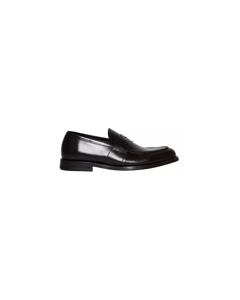 Green George Loafer Ebony Colored Leather Moccasin braun Braun