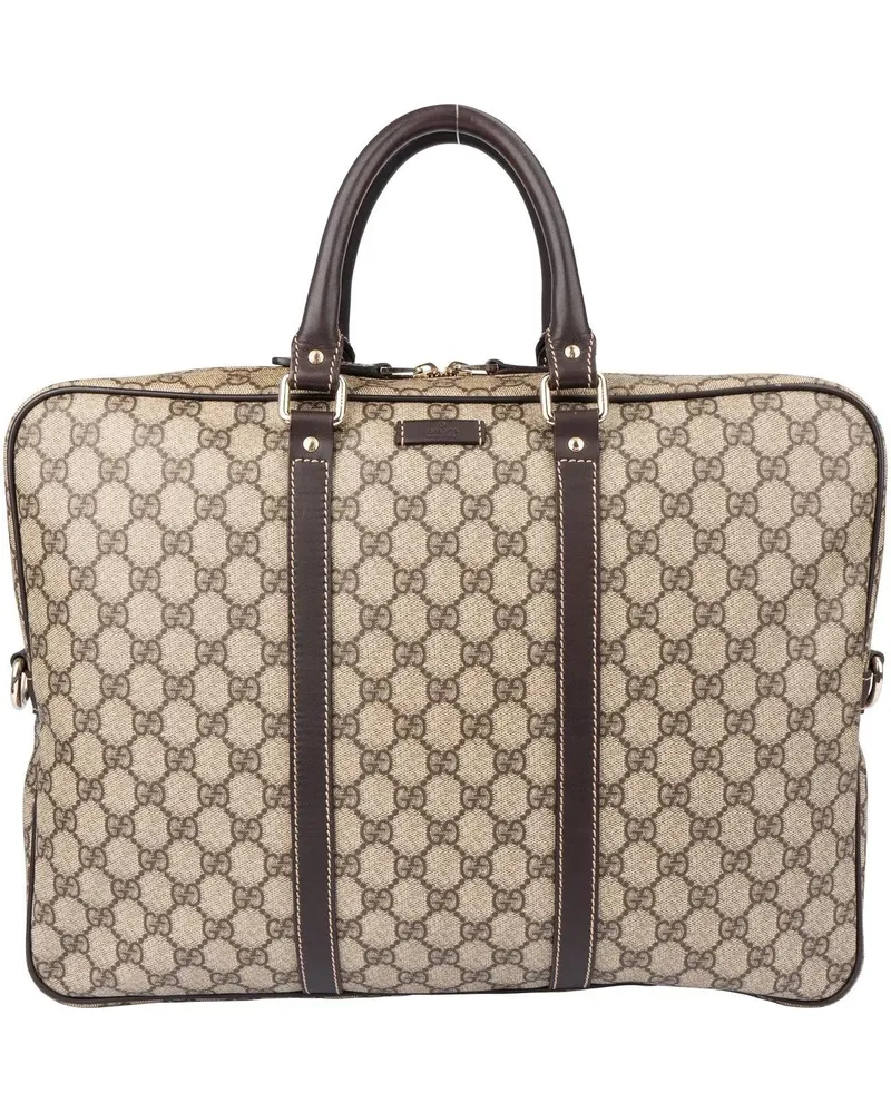 Gucci Crossbody Bags  Classic GG Monogram Business Handbag braun Braun