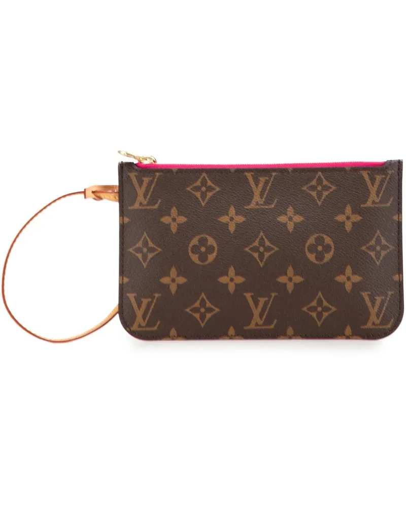 Louis Vuitton Kosmetiktaschen Monogram Neverfull Pouch braun Braun