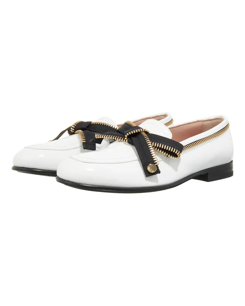 Moschino Loafer Bow Zip weiß Weiß