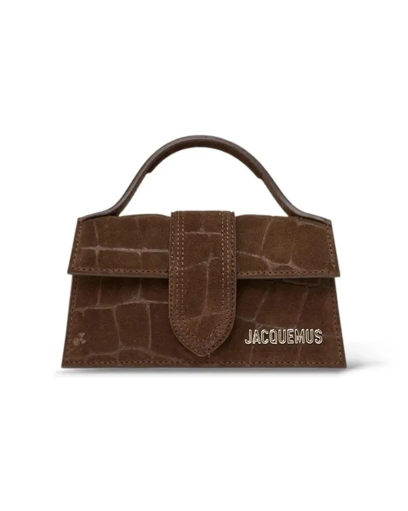 Jacquemus Crossbody Bags Le Bambino Mini Handbag Suede Cocco Brown braun Braun