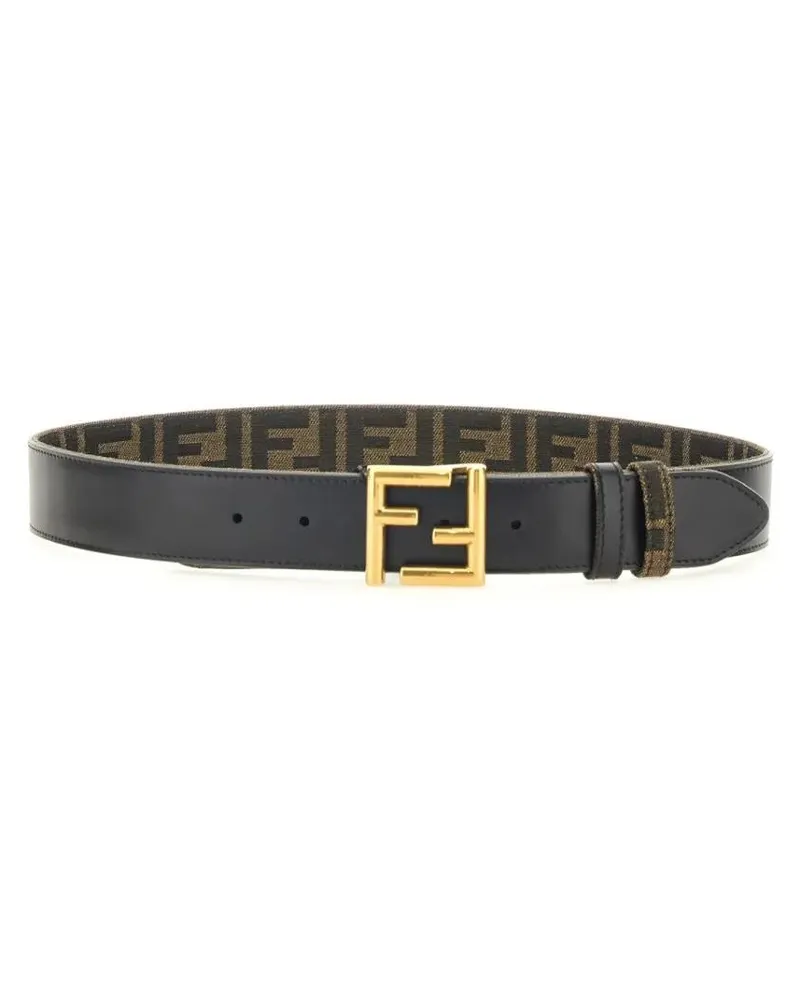 Fendi Gürtel Ff Belt schwarz Schwarz