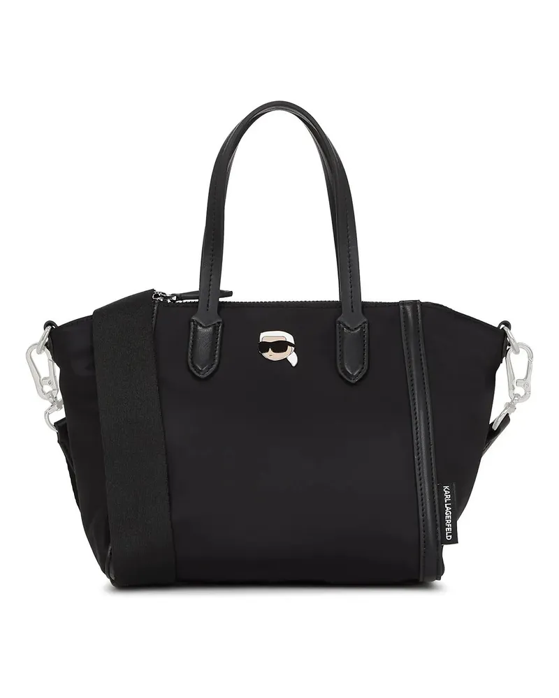 Karl Lagerfeld Shopper IKON NYLON KLEINE TOTE-BAG schwarz Schwarz