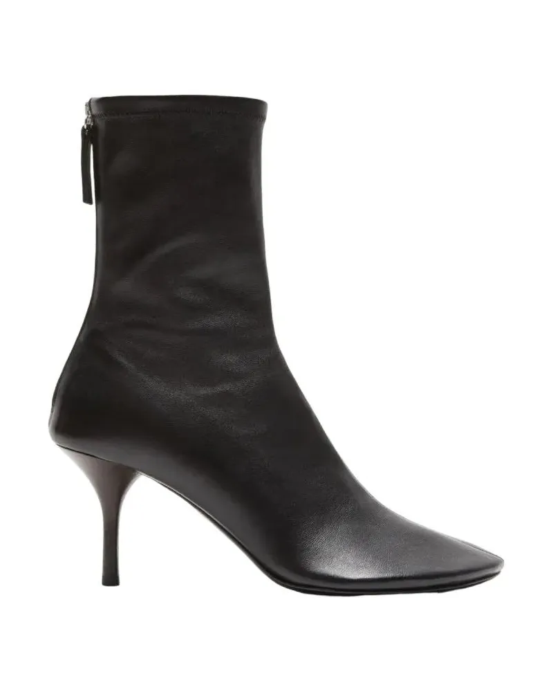 Acne Studios Stiefel Black Leather Back Ankle Boot schwarz Schwarz