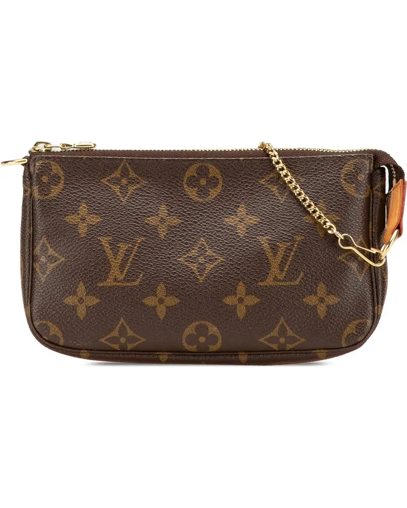 Louis Vuitton Crossbody Bags Monogram Mini Pochette Accessoires braun Braun