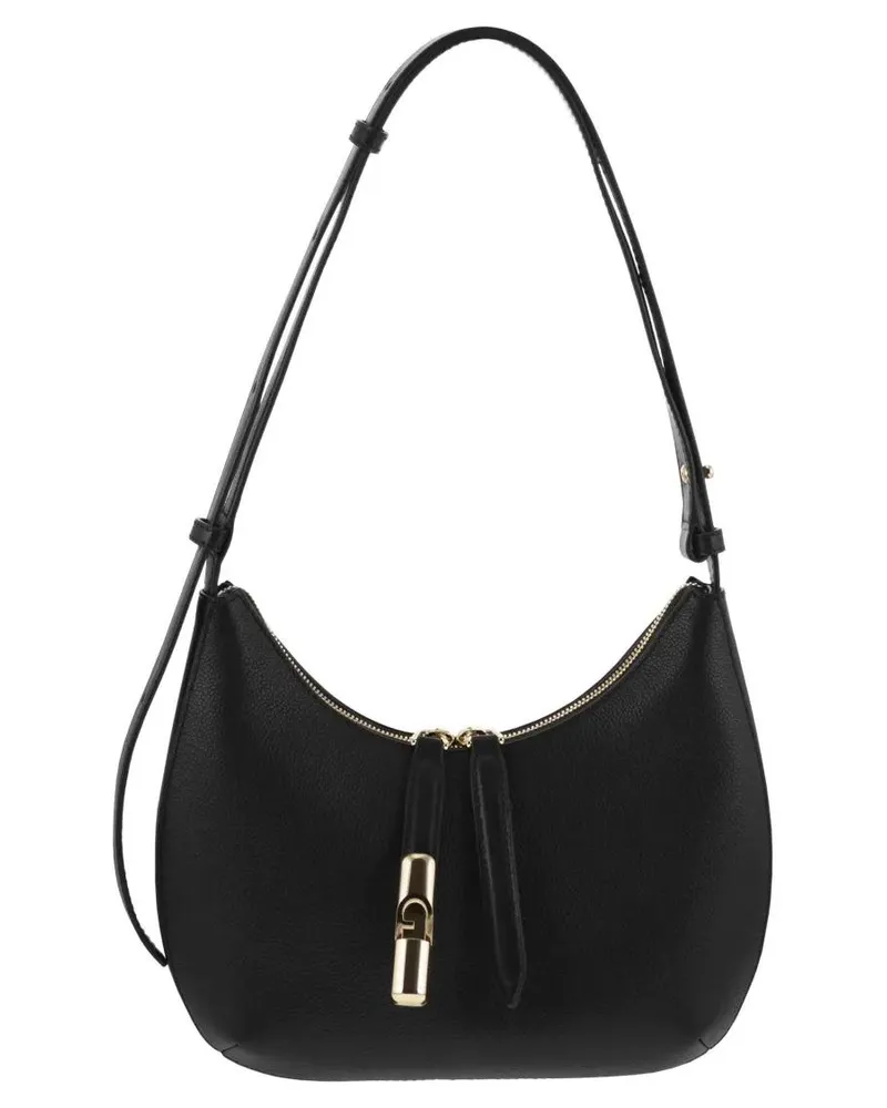 Furla Hobo Bags Goccia S - Shoulder Bag schwarz Schwarz