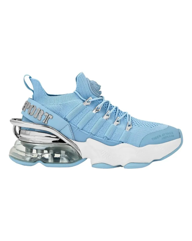 Philipp Plein Low-Top Sneaker Läufer Sneaker Tiger blau Blau