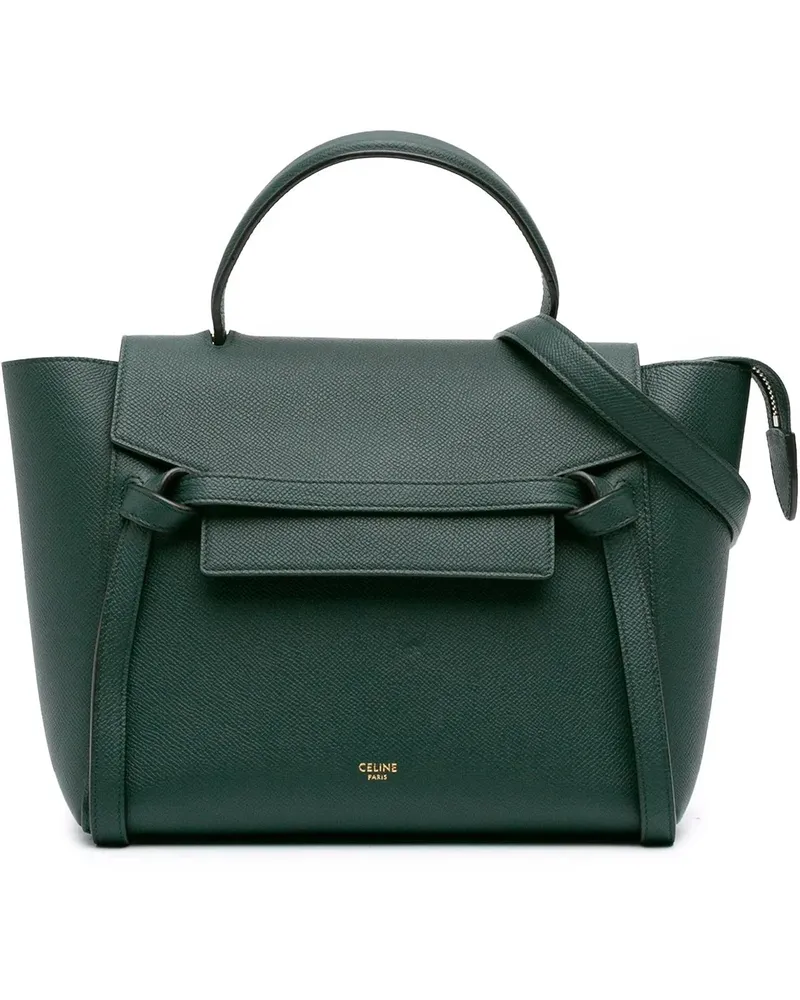 Celine Hobo Bags Micro Grained Calfskin Belt Bag grün Grün