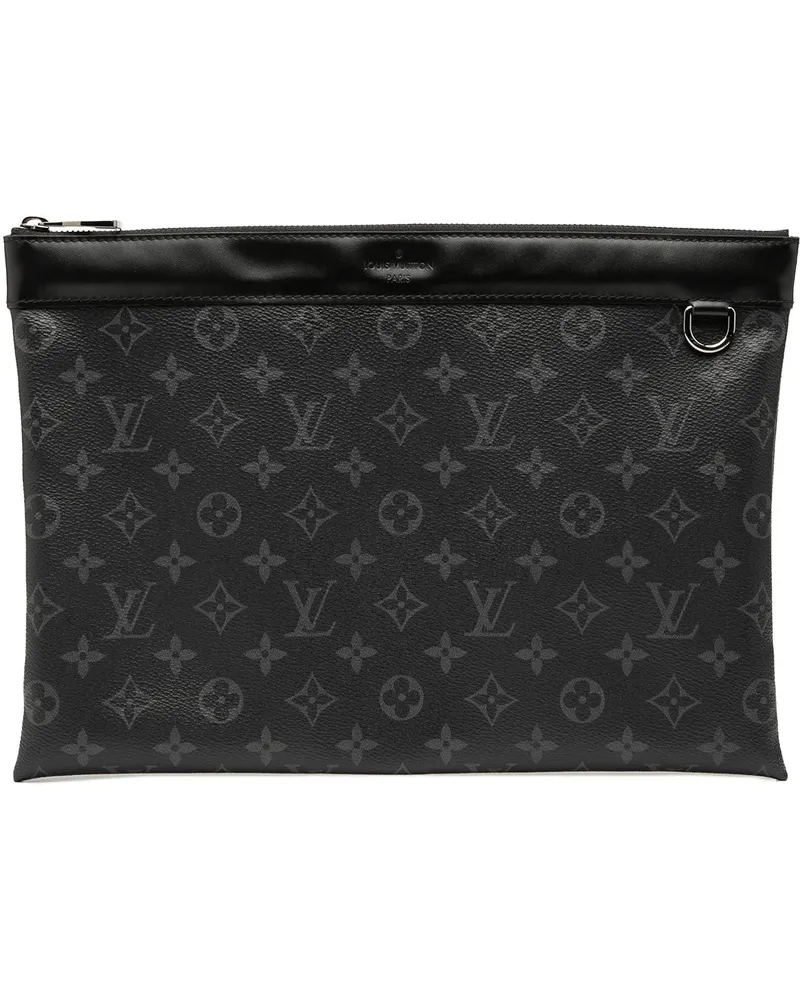 Louis Vuitton Clutches Monogram Eclipse Discovery Pochette GM schwarz Schwarz