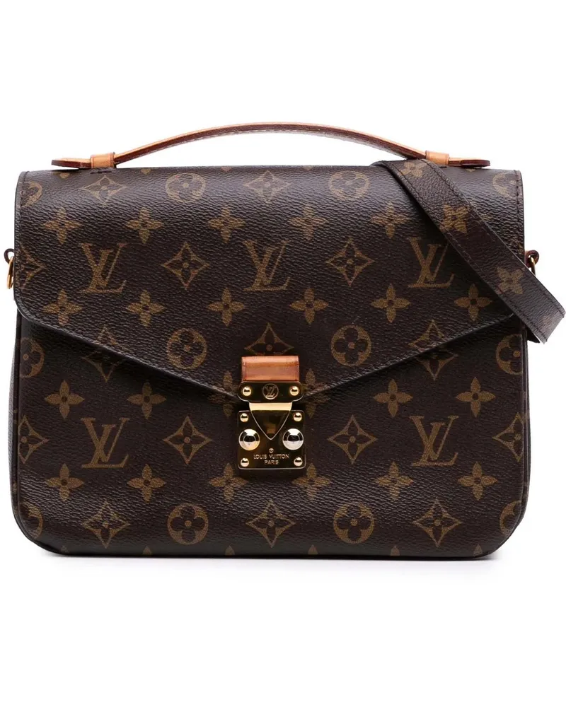Louis Vuitton Hobo Bags 2018 Monogram Pochette Metis braun Braun