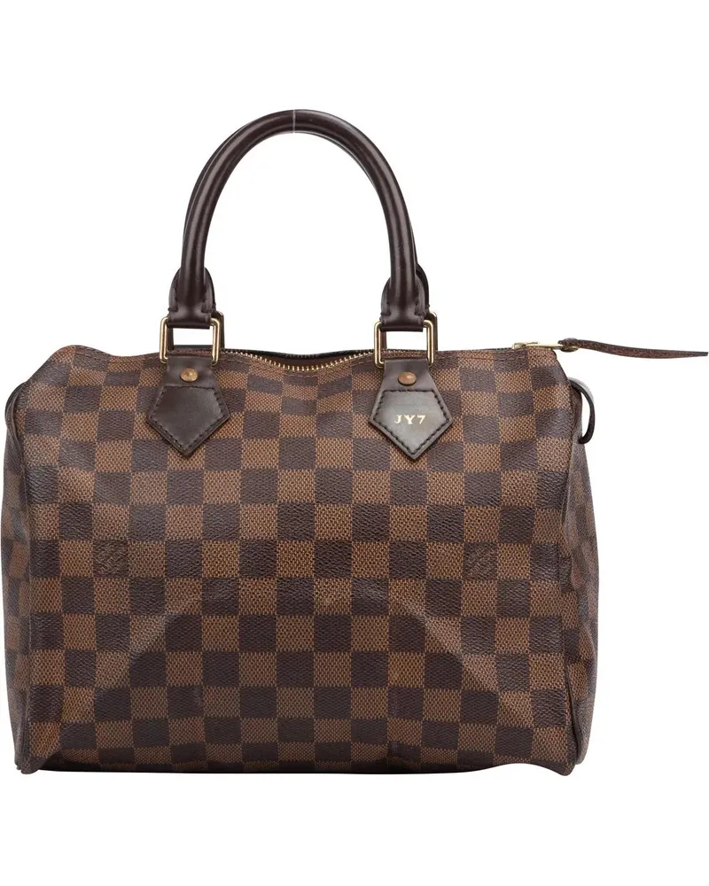 Louis Vuitton Crossbody Bags  Damier Ebene Monogram Speedy 25 Hand braun Braun