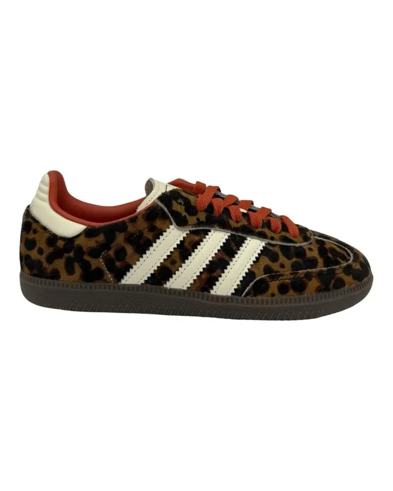 adidas Low-Top Sneaker Leopard Print Low-Top Sneakers With Textured Sole schwarz Schwarz