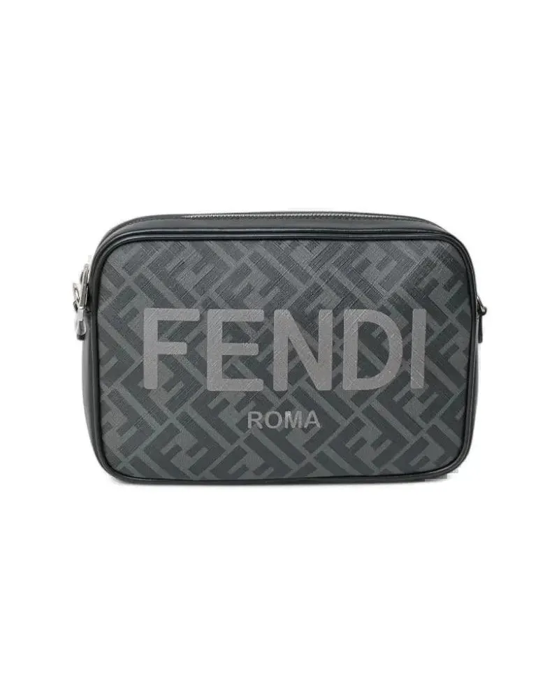 Fendi Hobo Bags Camera Bag Ff Logomania - Black schwarz Schwarz