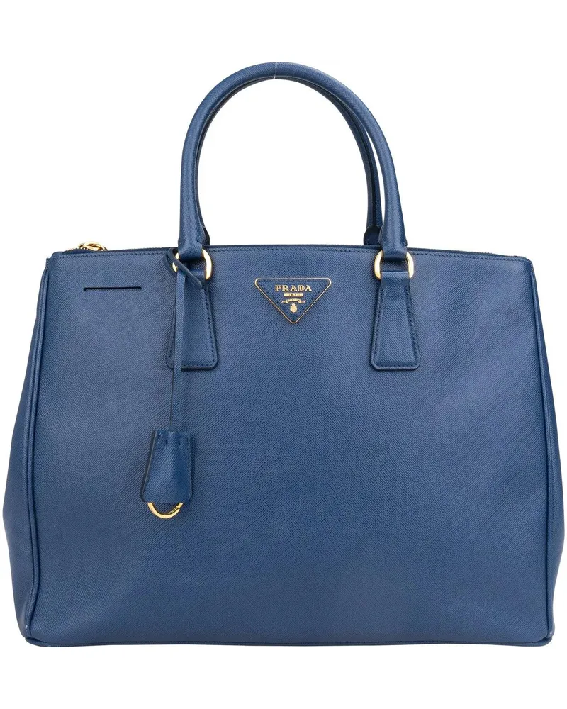Prada Crossbody Bags  Blue Saffiano Leather Galleria Handbag bunt Bunt