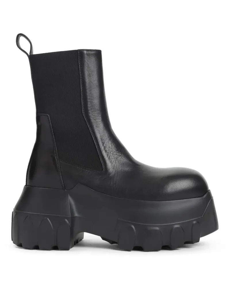 Rick Owens Stiefel Calf Leather Ankle Boots schwarz Schwarz