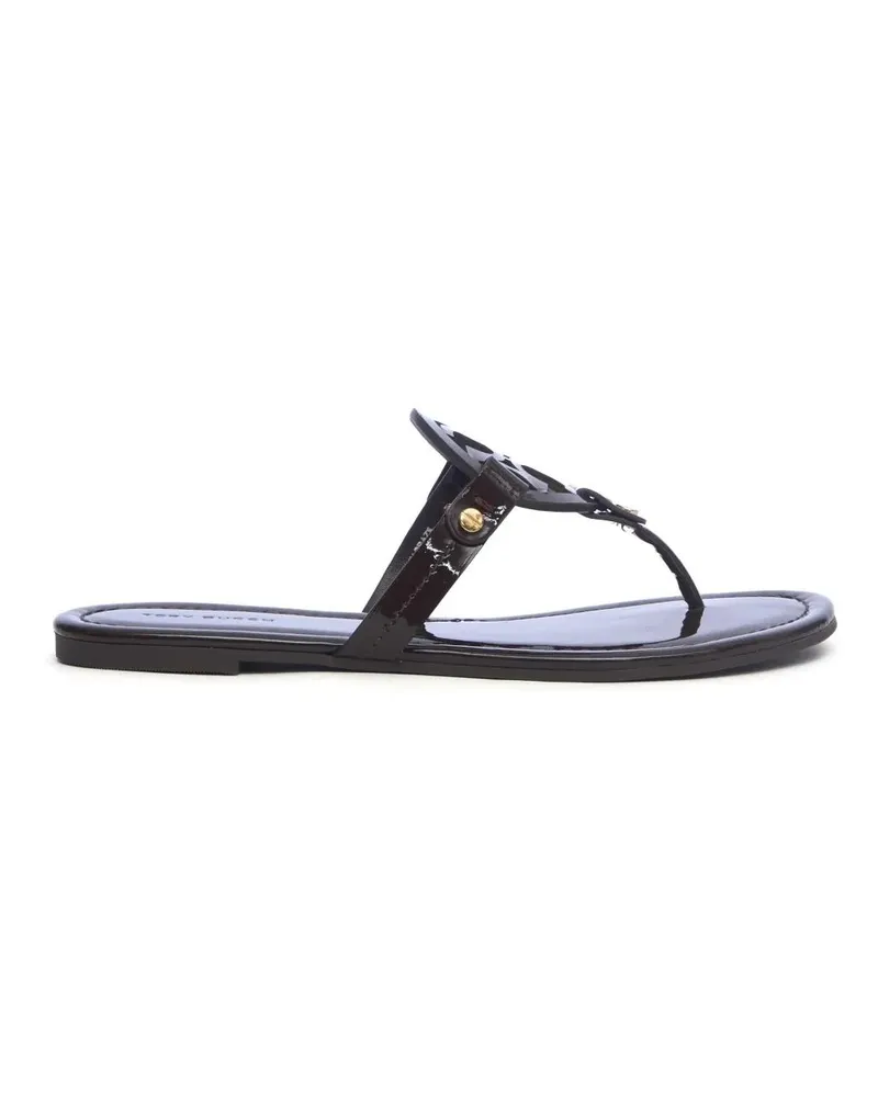 Tory Burch Sandalen Miller Patent Leather Sandals schwarz Schwarz