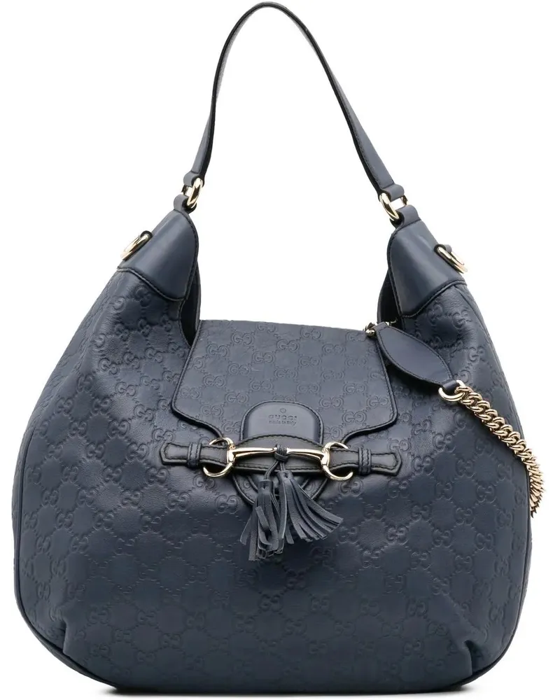Gucci Hobo Bags Medium ssima Emily Satchel blau Blau