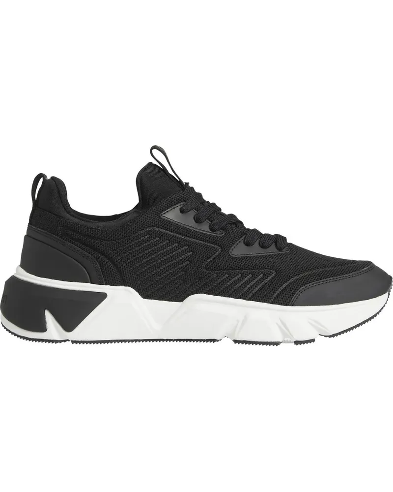 Calvin Klein Low-Top Sneaker Black Sneakers With Textured Upper And Rubber Sole schwarz Schwarz