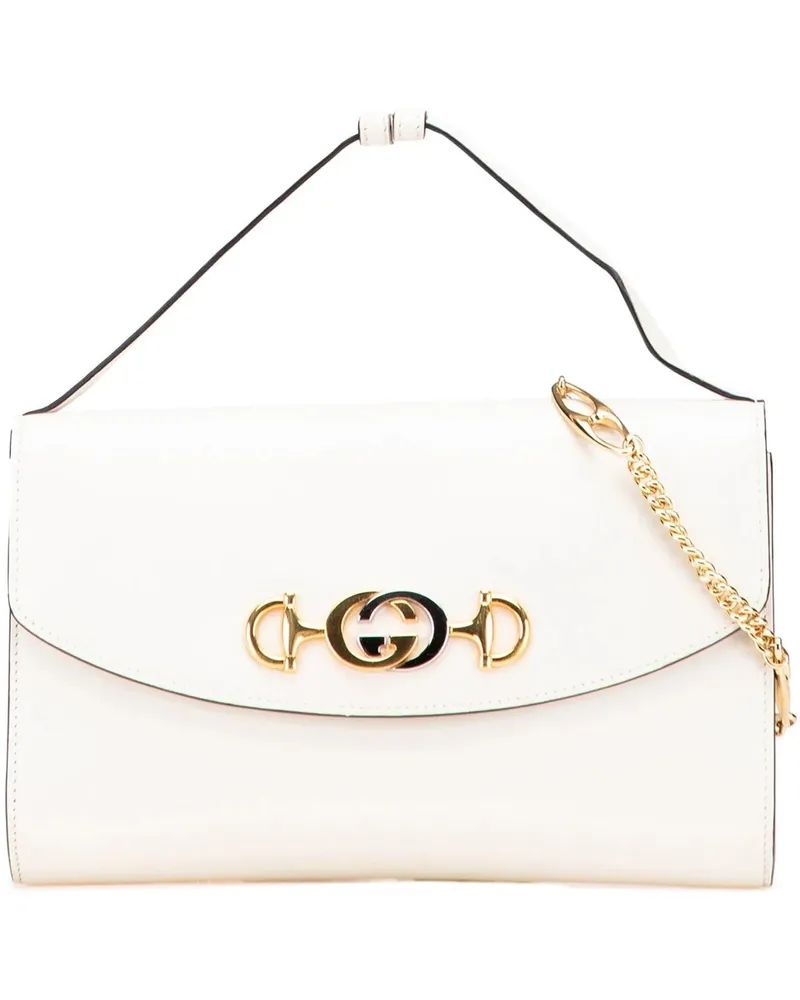 Gucci Hobo Bags Small Leather Zumi Satchel weiß Weiß