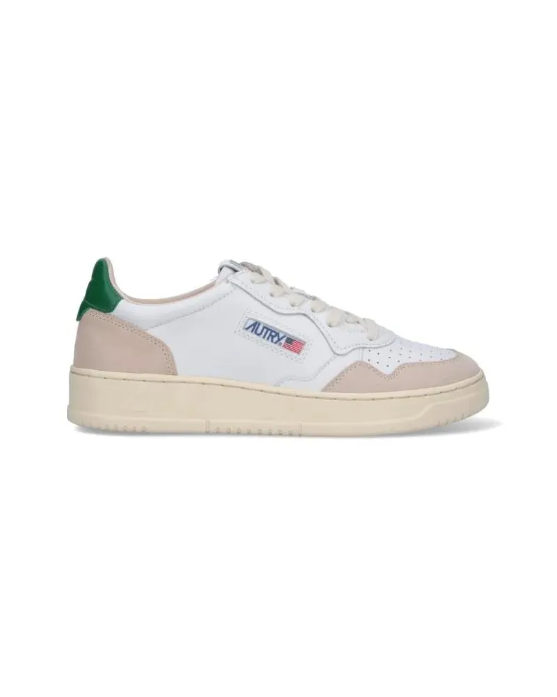 AUTRY Low-Top Sneaker Low-Top Sneakers With Leather And Suede Accents weiß Weiß