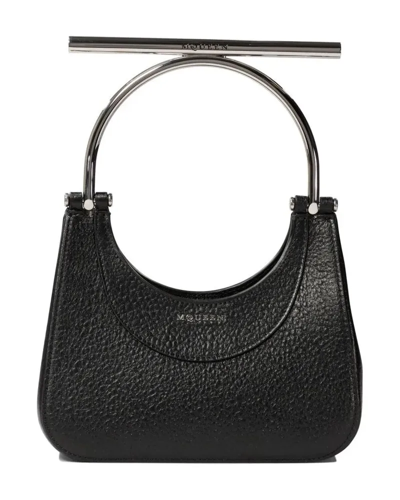 Alexander McQueen Hobo Bags "Mini Cross-Bar" Handbag schwarz Schwarz