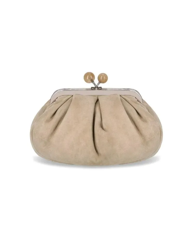 Max Mara Clutches Pasticcino Valois Small Beige Clutch beige Beige