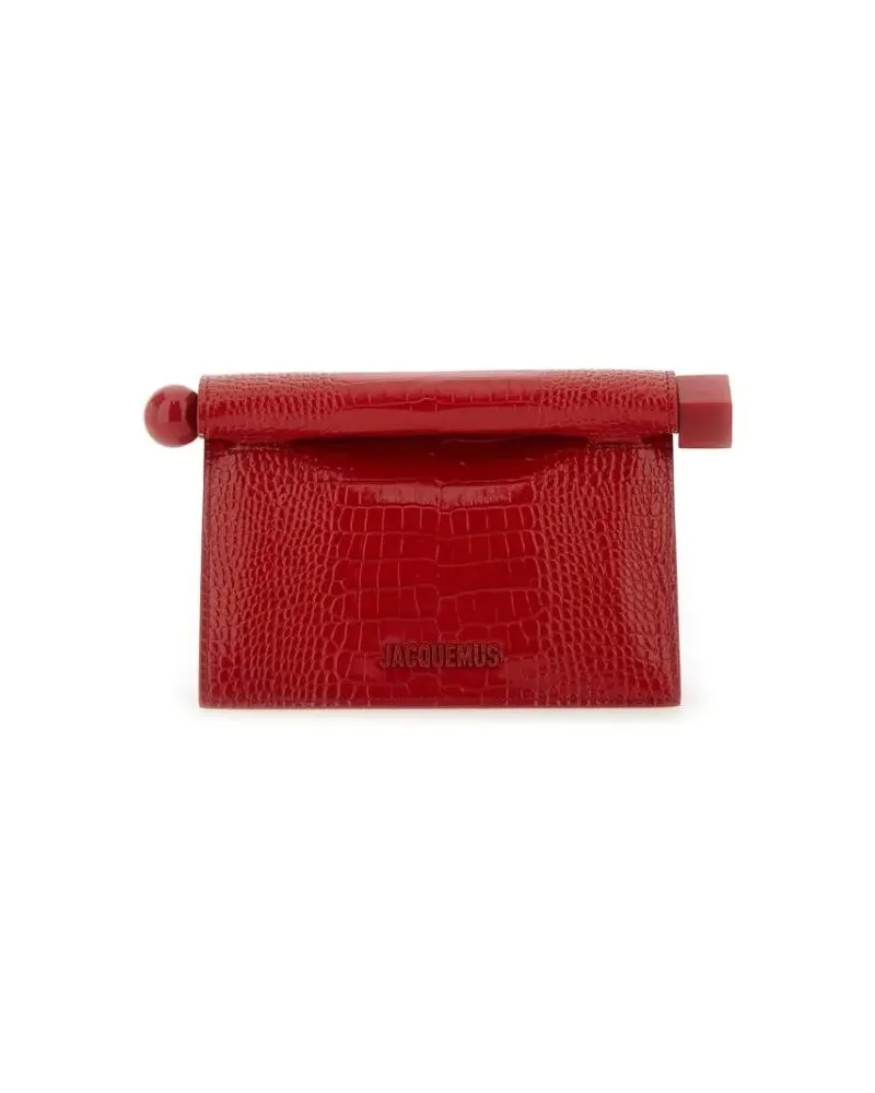 Jacquemus Clutches Mini "Rond Carre" Clutch Bag rot Rot