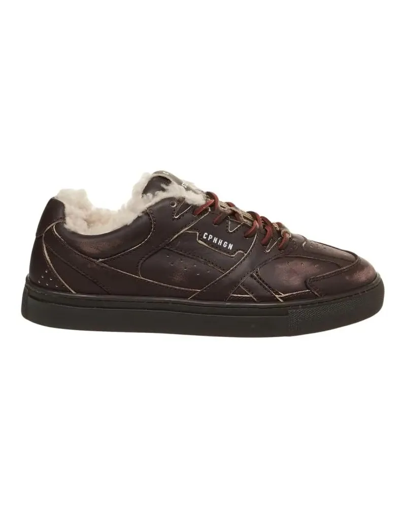 Copenhagen Low-Top Sneaker Suede Sneakers With Synthetic Fur Lining schwarz Schwarz