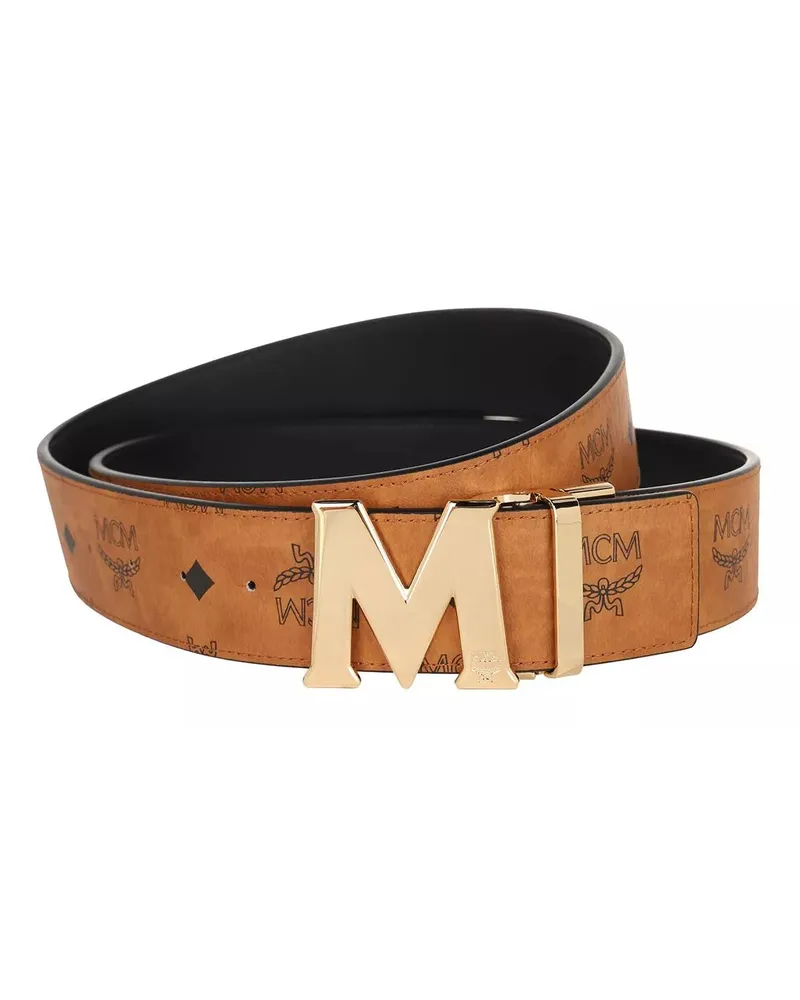 MCM Gürtel Claus Visetos Belt 24K Cognacbraun