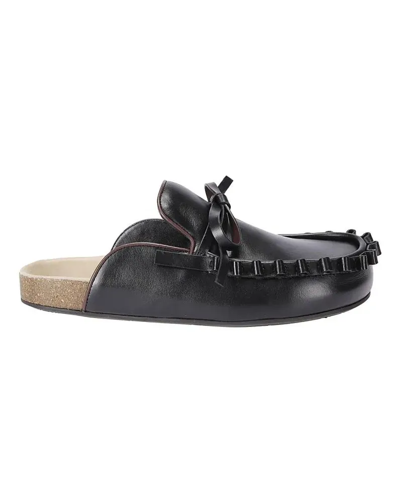 J.W.Anderson Slipper & Pantoletten Ruffle Loafer W Slipper schwarz Schwarz