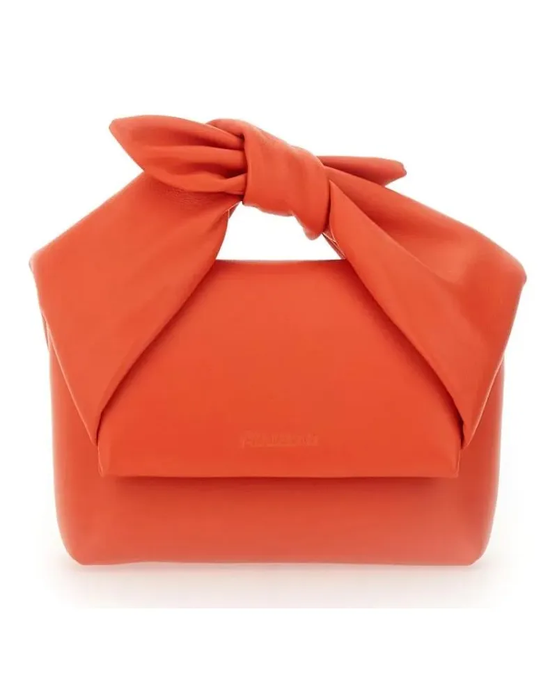 J.W.Anderson Hobo Bags Small "Bow Twister" Bag orange Orange