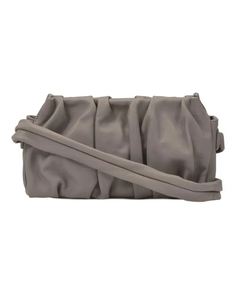 Elleme Hobo Bags Vague Bag In Taupe Leather grau Grau