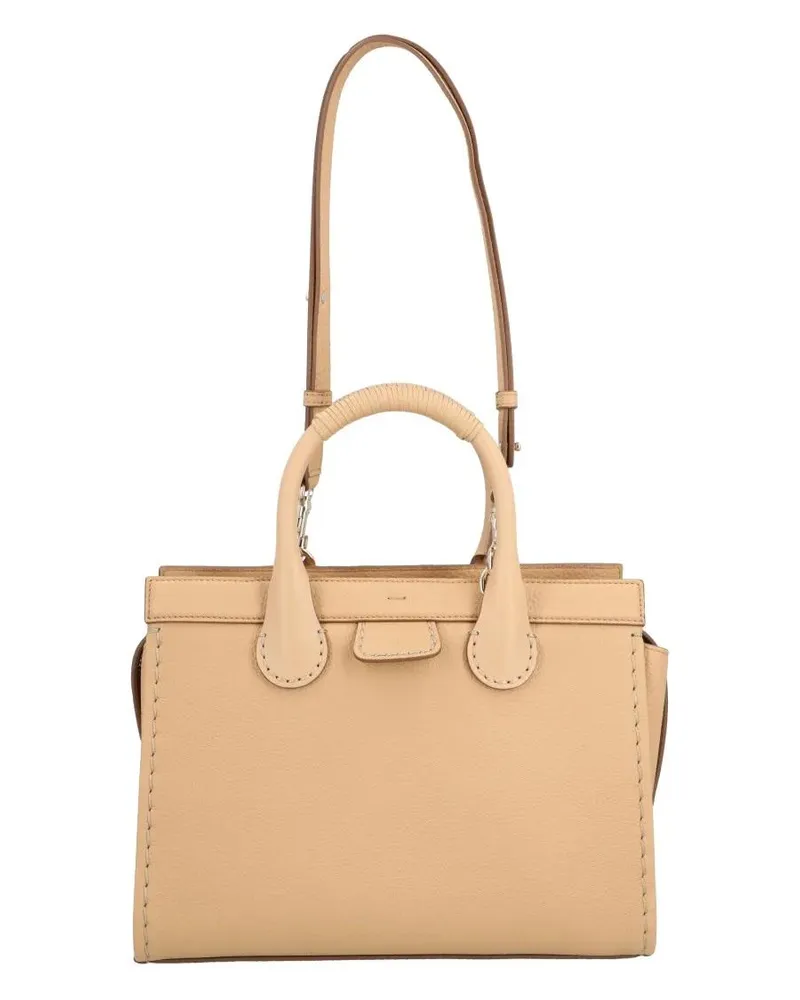 Chloé Shopper & Totes Edith Medium Zip Tote Bag Beige braun Braun