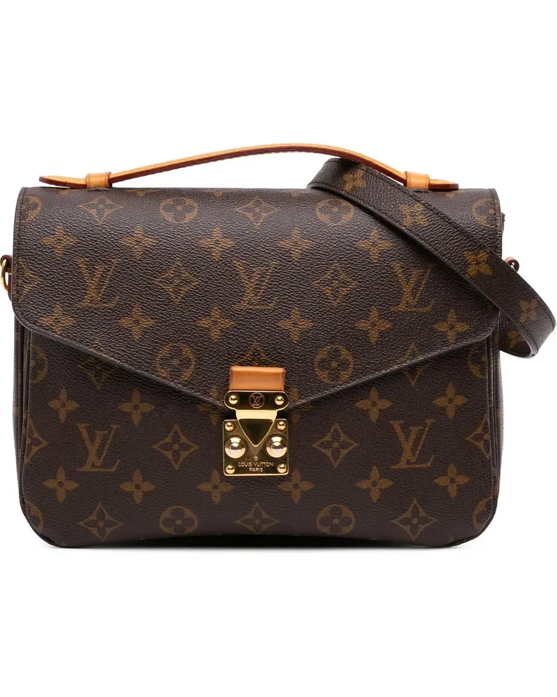 Louis Vuitton Hobo Bags 2016 Monogram Pochette Metis braun Braun