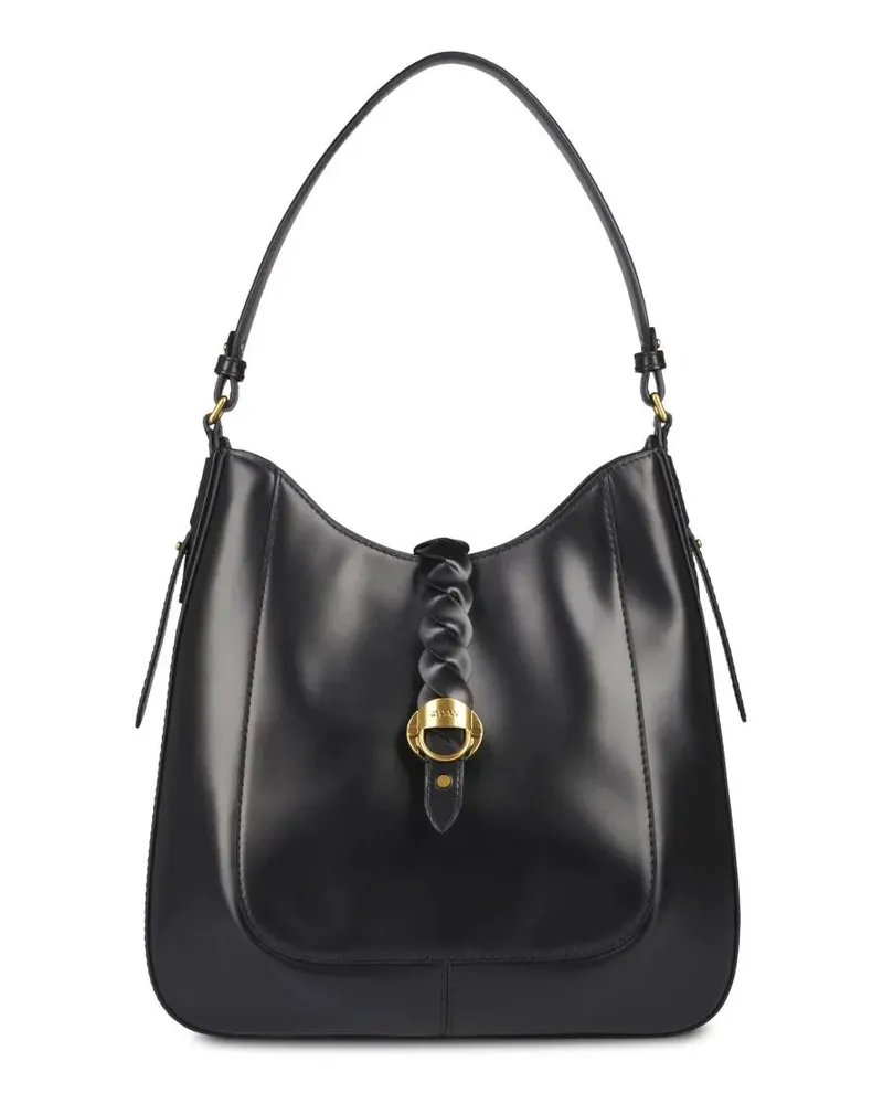 Isabel Marant Crossbody Bags Black Hobo Bag With Braided Detail And Adjustable schwarz Schwarz