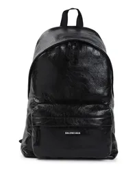 Balenciaga Rucksäcke Black Lamb Leather Explorer Backpack Schwarz