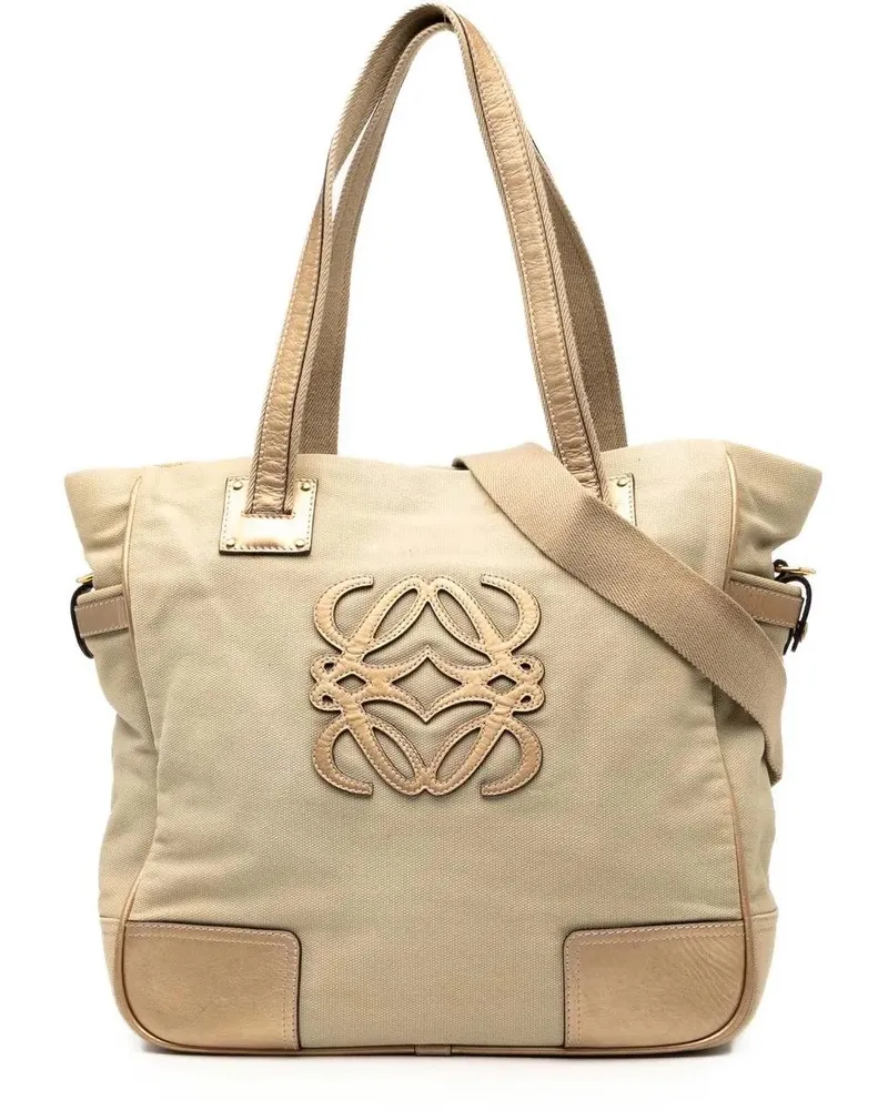 Loewe Hobo Bags Canvas Anagram Satchel braun Braun