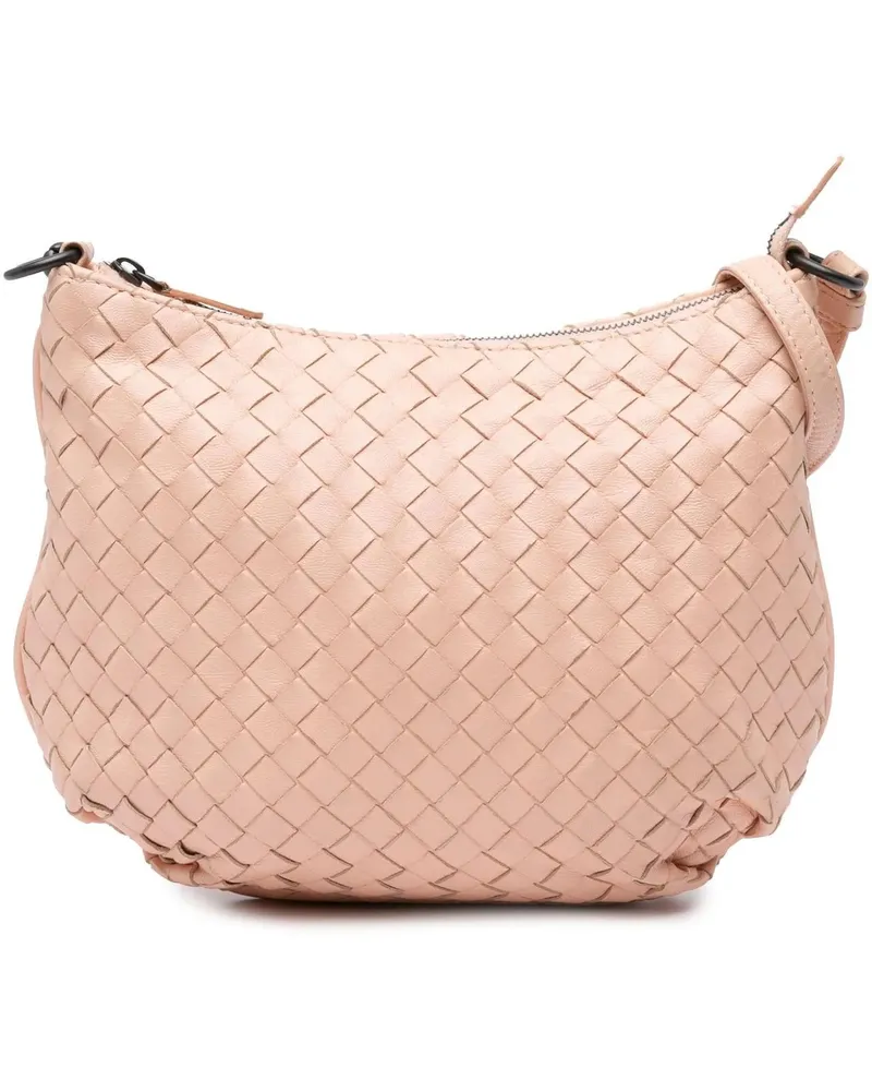 Bottega Veneta Hobo Bags 2012-2024 Nappa Intrecciato Crossbody rosa Gold