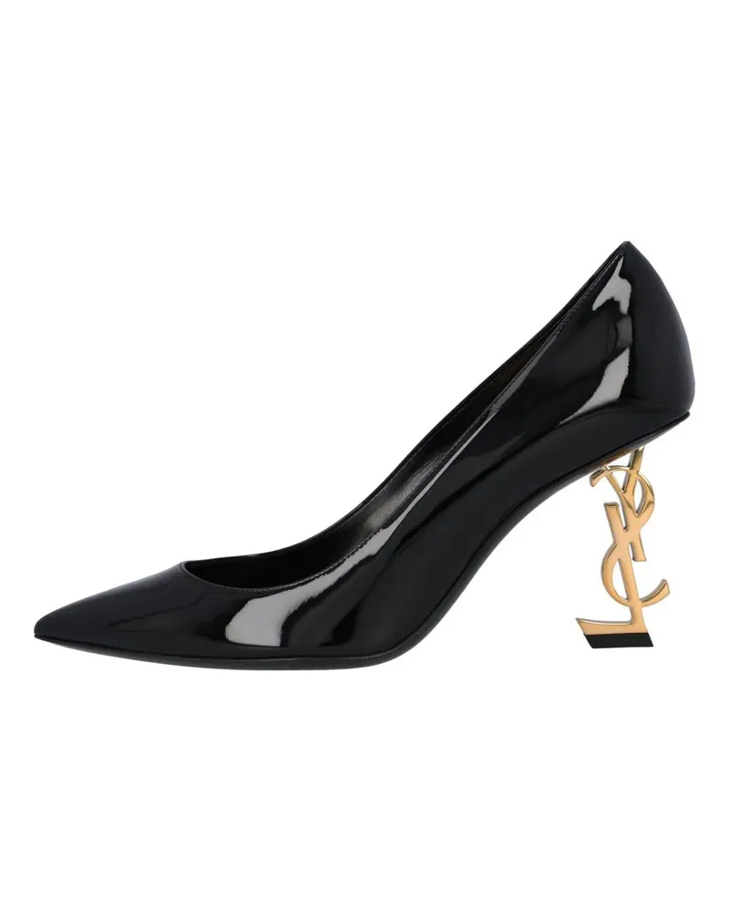 Saint Laurent Hohe Schuhe Opyum Patent Leather Pumps Black schwarz Schwarz