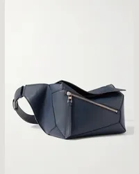 Loewe Marsupio piccolo in pelle Puzzle Edge Blu