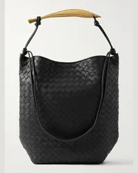 Bottega Veneta Tote bag in pelle con motivo Intrecciato e decorazione Sardine Hobo Nero