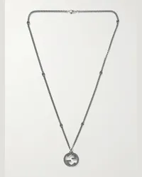 Gucci Sterling Silver Pendant Necklace Argento