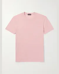 Tom Ford T-shirt in jersey di misto cotone Rosa