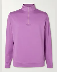 Peter Millar Maglia da golf in jersey tecnico con mezza zip Perth Rosa