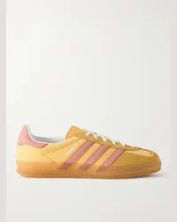 adidas Sneakers in shell con finiture in pelle e camoscio Gazelle Indoor Giallo